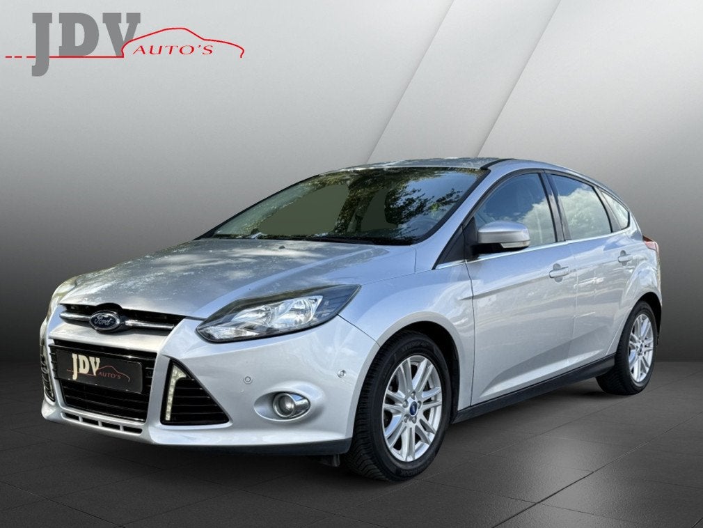 Ford Focus 1.0 EcoB. Lease vanaf €77.- p/m trekhaak airco, Euro 5, 101 pk, Gebruikt, Zwart