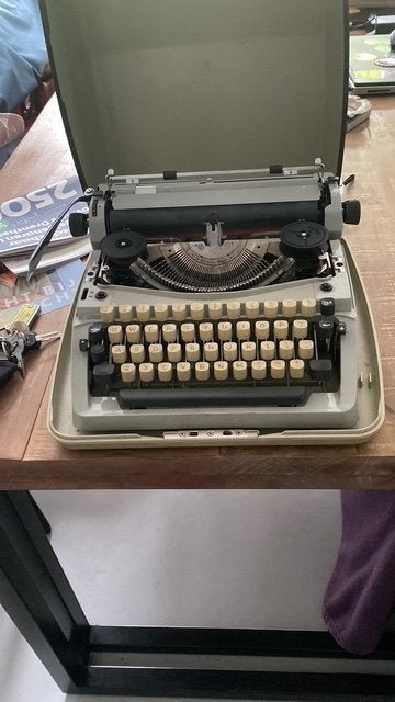 Scheidegger Typemachine, Ophalen, Gebruikt