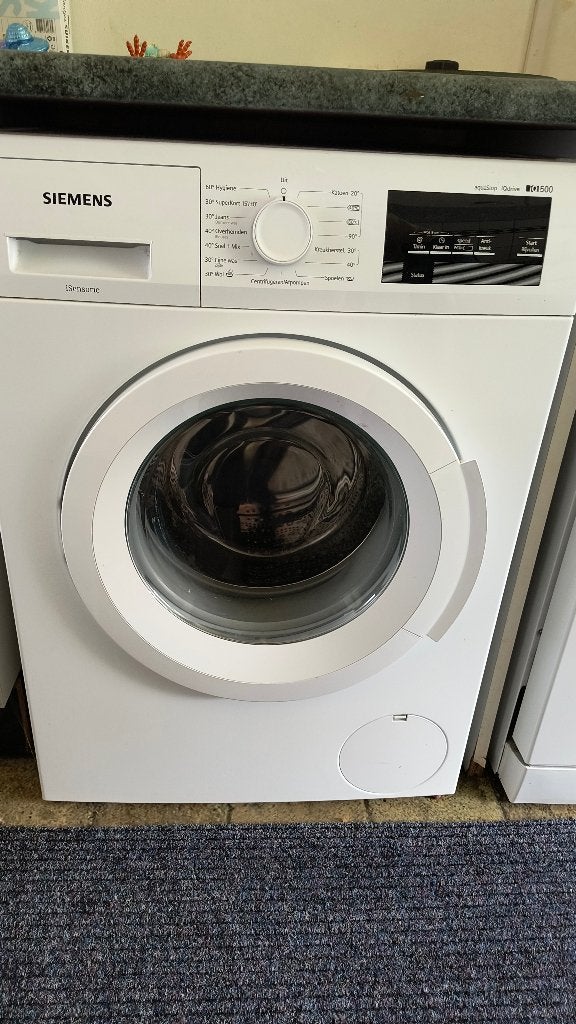 Wasmachine, merk Siemens, Ophalen, Gebruikt, Voorlader, 85 tot 90 cm