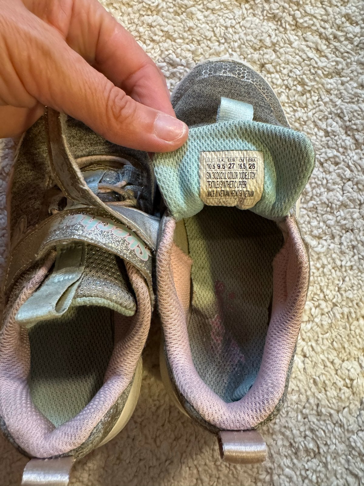 Skechers meisjes sneakers maat 27, Ophalen of Verzenden, Gebruikt, Meisje, Schoenen