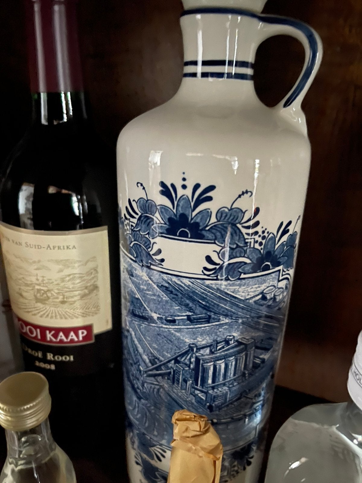 Jenever en bier kruiken, Ophalen, Zo goed als nieuw, Frankrijk, Rode wijn