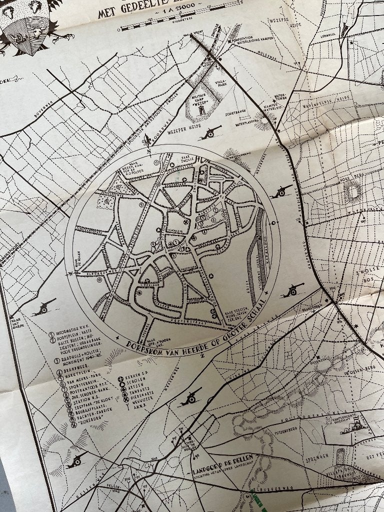 Toeristenkaart van Heerde en omgeving. (+ Epe en Hattum.), Boeken, Geschiedenis | Stad en Regio, Ophalen of Verzenden, 20e eeuw of later