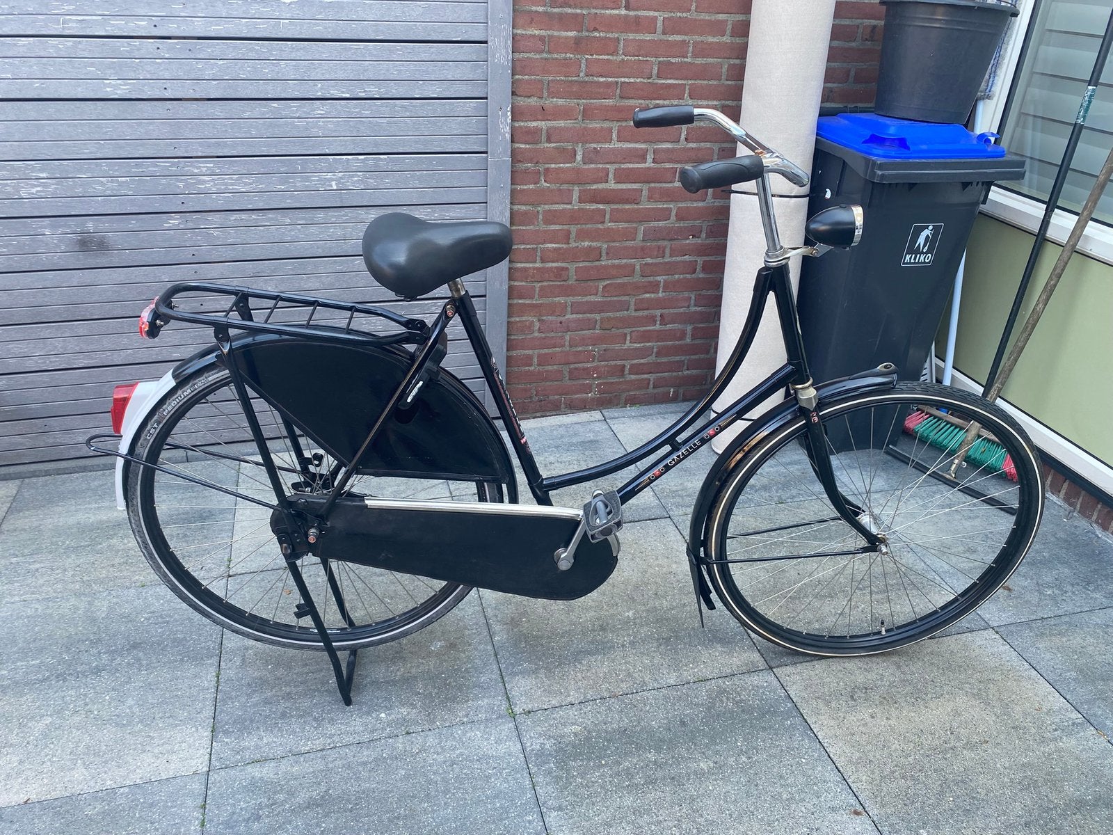 Gazelle populair 28 inch, Fietsen en Brommers, Fietsen | Dames | Omafietsen, 56 cm of meer, Ophalen, Gebruikt, Terugtraprem