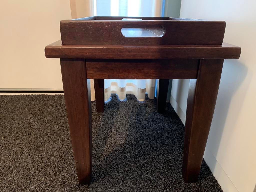 Bijzettafel met afneembaar dienblad, Ophalen, Zo goed als nieuw