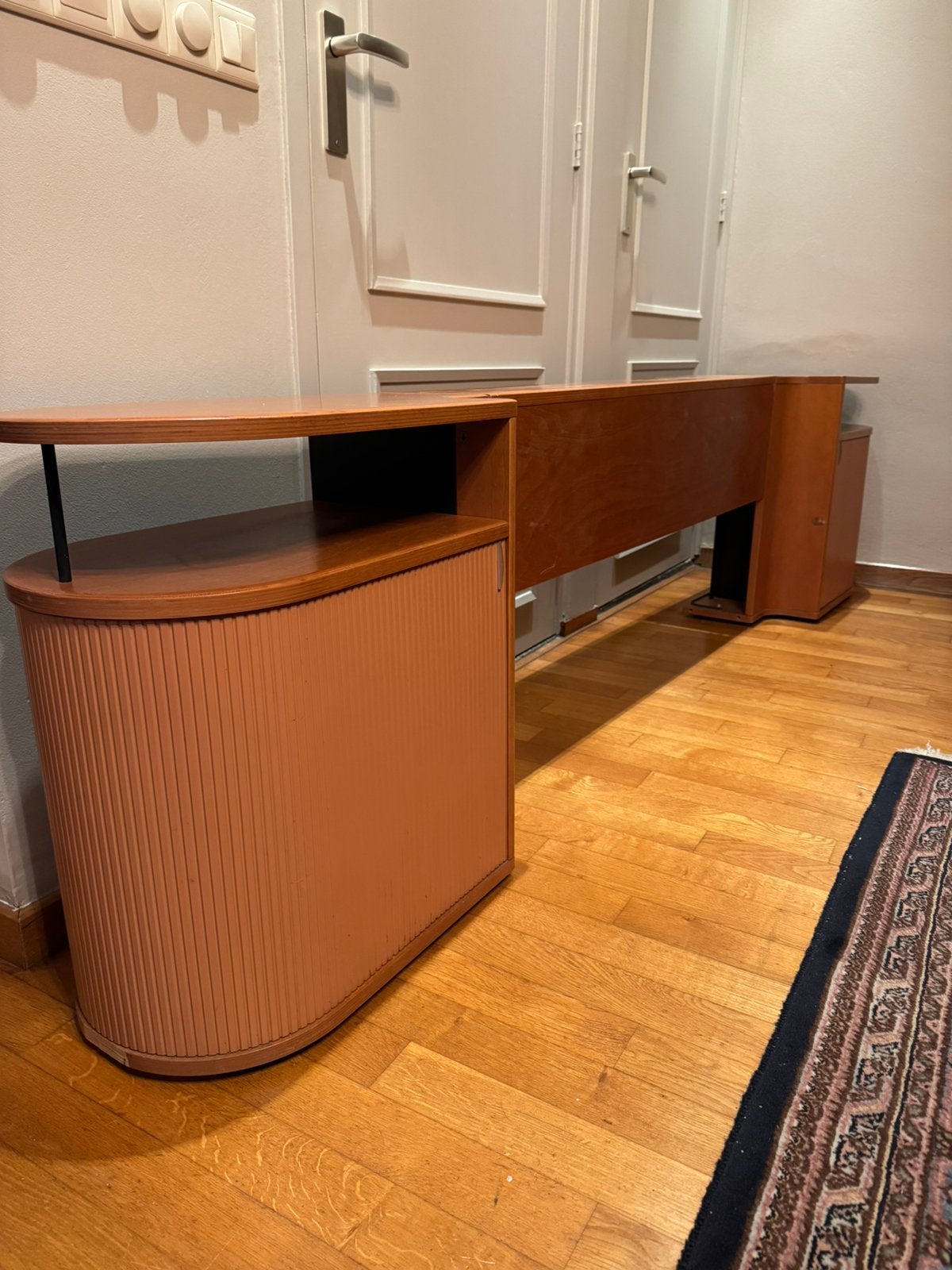 Bed auronde met achterwand auping, Ophalen