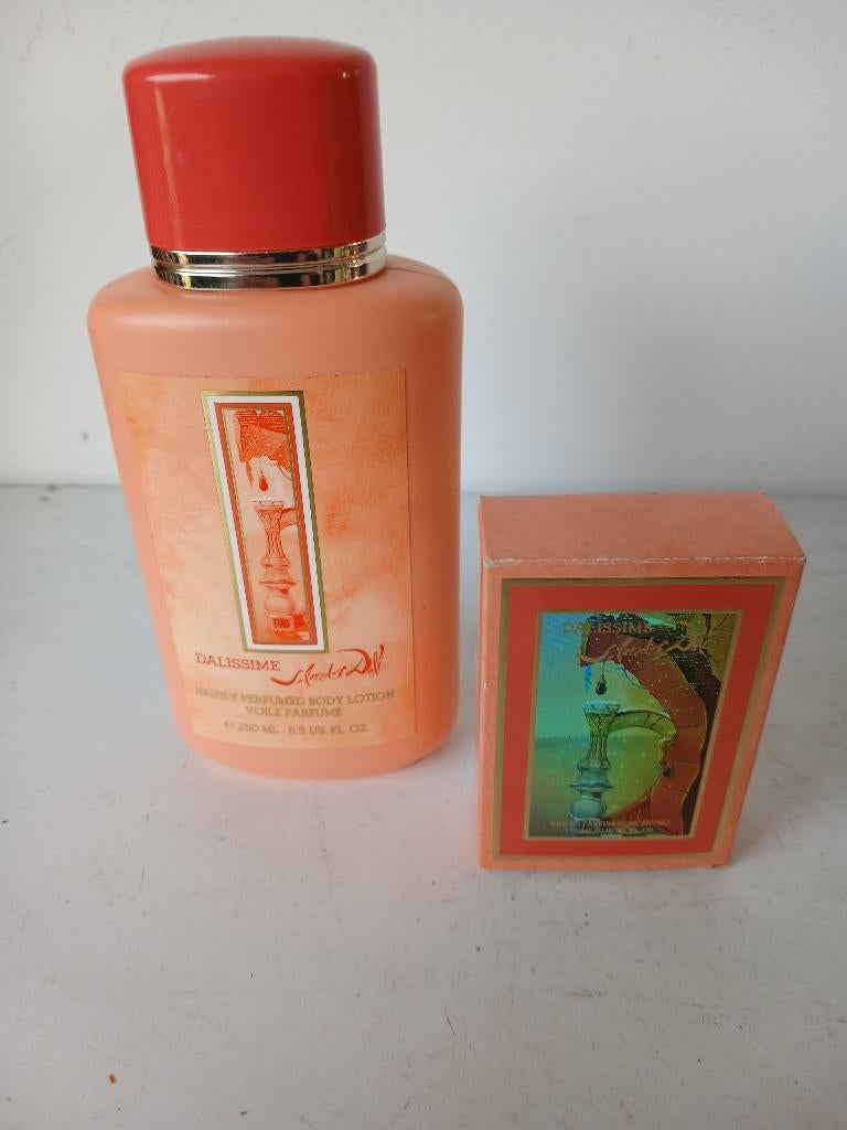 Salvador Dali : Dalissime bodylotion en eau de parfum, Verzamelen, Verzenden, Nieuw, Overige typen, Gevuld