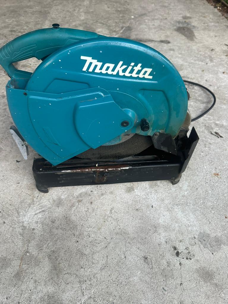 makita afkortzaag LW1401  bieden, Doe-het-zelf en Verbouw, Gebruikt, Ophalen of Verzenden, Makita, Afkortzaag