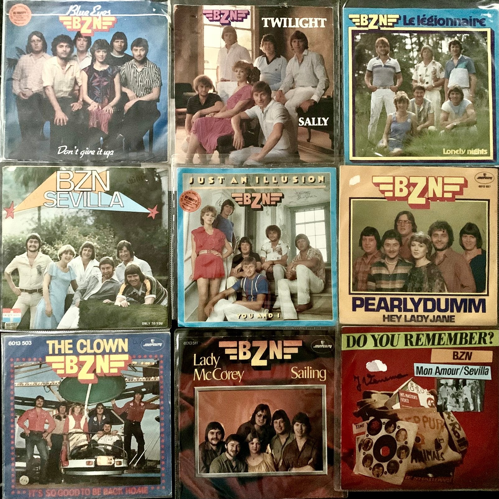 Vinyl singles van BZN, complete set., Ophalen of Verzenden, Gebruikt, 7 inch, Overige genres