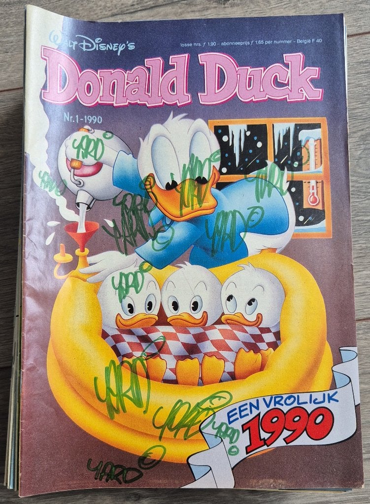 Donald Duck (complete) jaargangen 1990 t/m 1999, Complete serie of reeks, Ophalen of Verzenden, Gelezen, Donald Duck