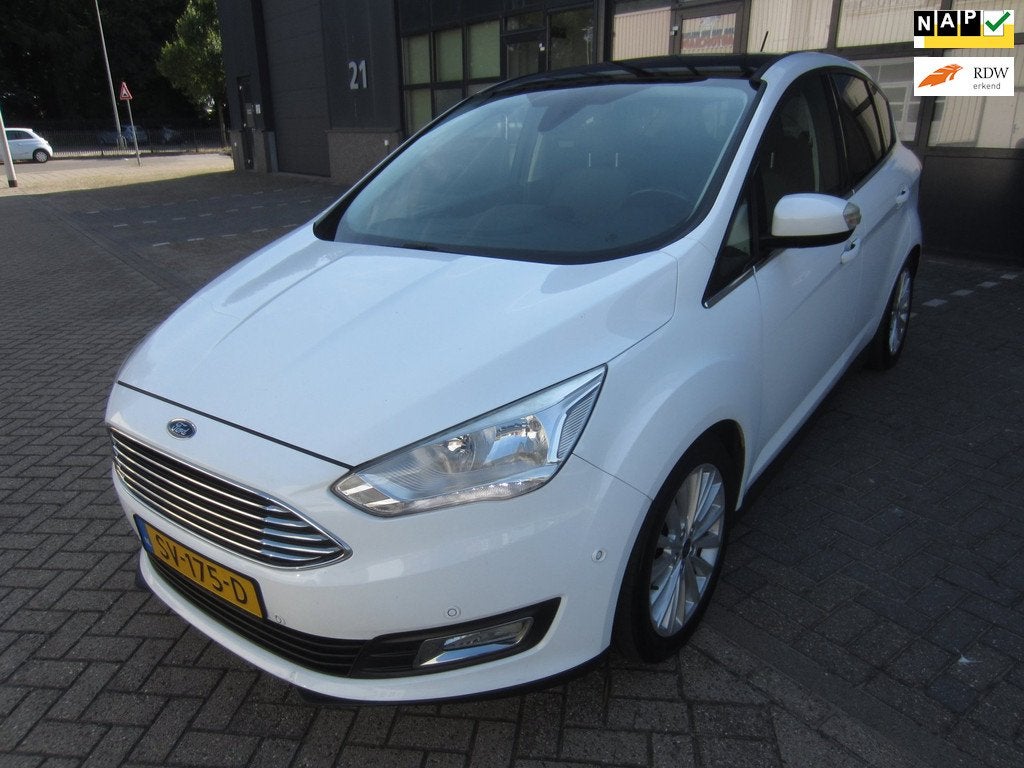 Ford C-Max 1.0 Titanium 2018 Navi PANO-DAK NAP! APK!, Voorwielaandrijving, 125 pk, Gebruikt, Euro 6