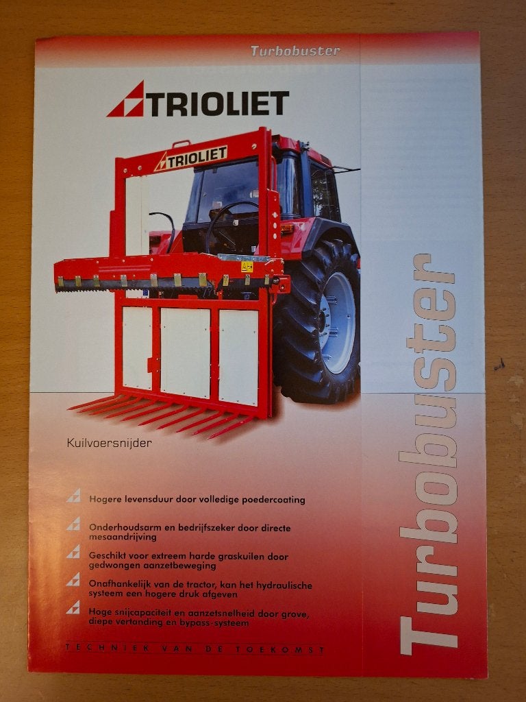 Folder Trioliet Turbobuster Kuilvoersnijder, Ophalen of Verzenden, Gelezen, Tractor en Landbouw