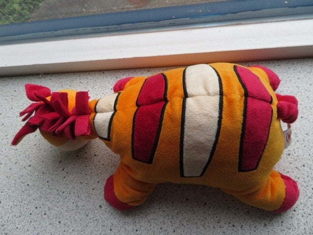 Zetje Zebra zebrapaard van CZ oranje rood velours, Oranje, Overige typen, Ophalen of Verzenden, Zo goed als nieuw