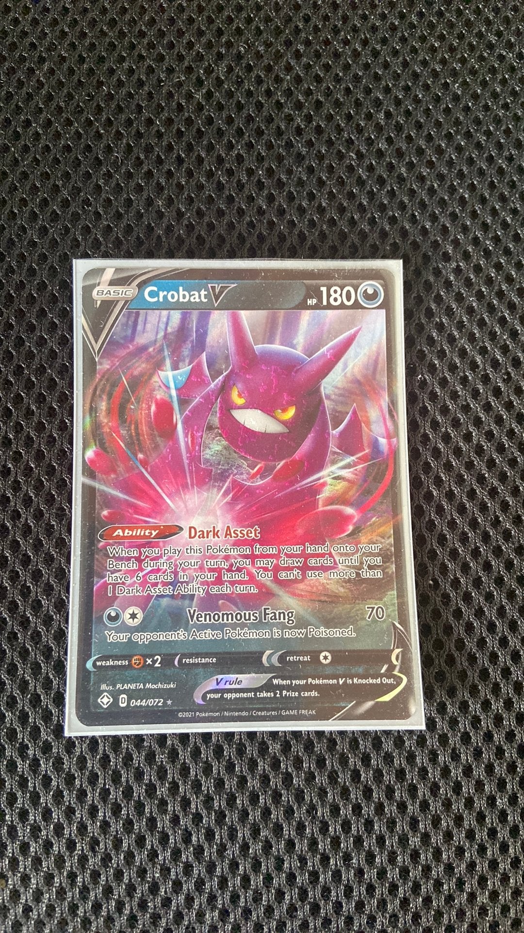 crobat v 044/072 pokemon, Ophalen of Verzenden, Zo goed als nieuw