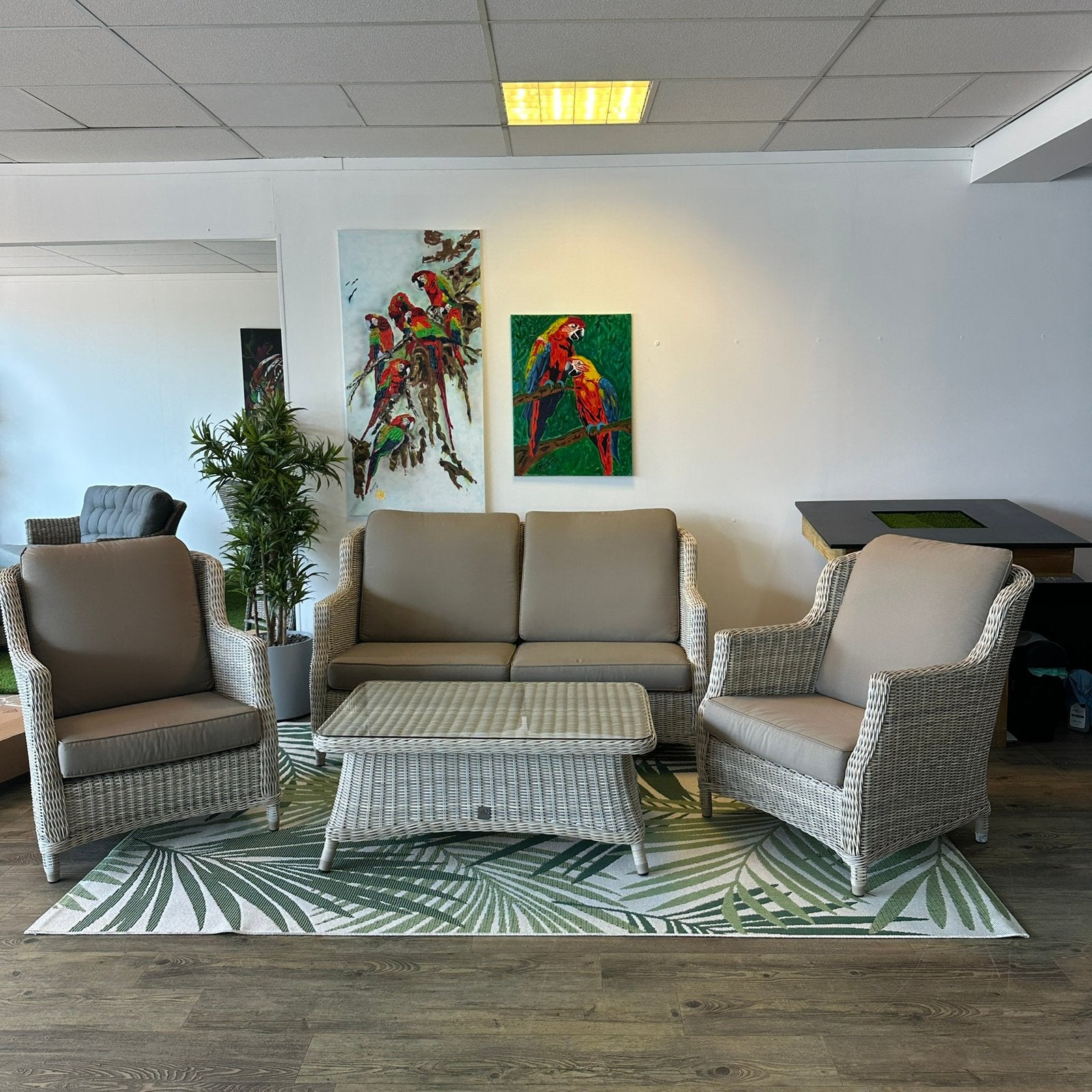4 Seasons Outdoor (4SO) Tuinset / Loungeset – Beige! / ZGAN, Tuin en Terras, Tuinsets en Loungesets, Verzenden, ., Zo goed als nieuw