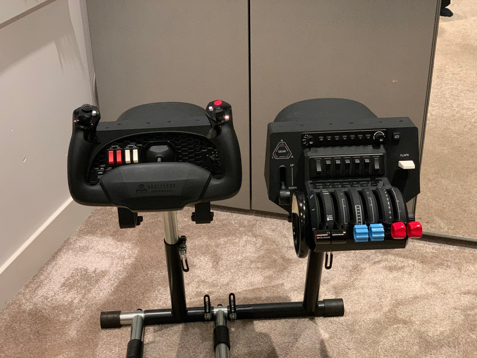 Honeycomb Alpha Yoke & Bravo Throttle Quadrant, Computers en Software, Joysticks, Ophalen of Verzenden, Zo goed als nieuw