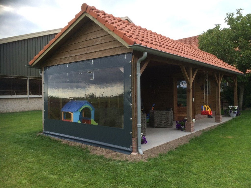 Zeil en zijwand voor partytent of veranda op maat, Ophalen, Nieuw, 5 tot 8 meter