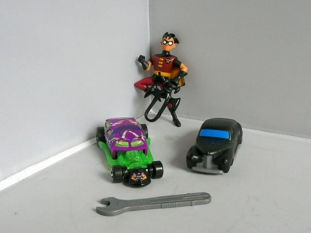 McDonalds 2005 # Batman en Robin (3x)., Verzamelen, Ophalen of Verzenden, Superheld, Zo goed als nieuw, Beeldje of Figuurtje