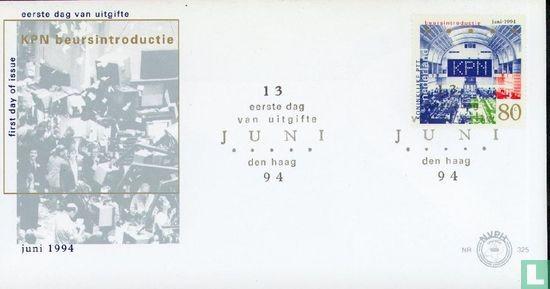 FDC E325 Beursgang KPN 1994 NL onbeschreven, Ophalen of Verzenden, Nederland