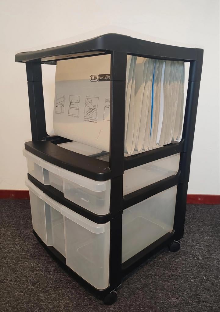 Mobiele archiefkast met hangmappen en lades, Ophalen of Verzenden