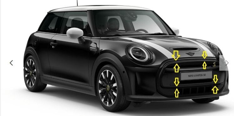 Grille frame omlijsting hoogglans zwart Mini serie F55 F56 F, Gebruikt, -, Ophalen of Verzenden, Mini