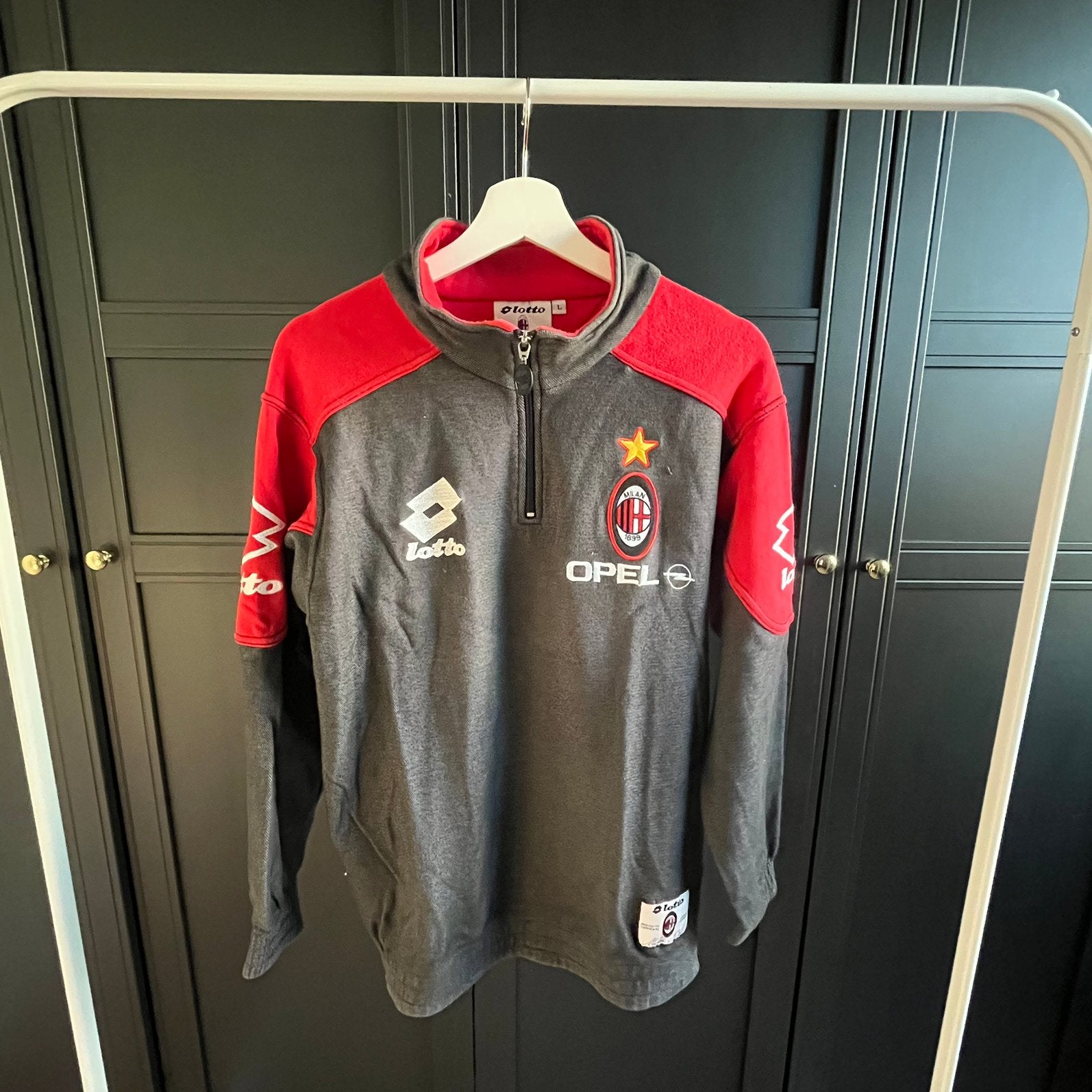 Vintage AC Milan top, Buitenlandse clubs, Shirt, Verzenden, Zo goed als nieuw