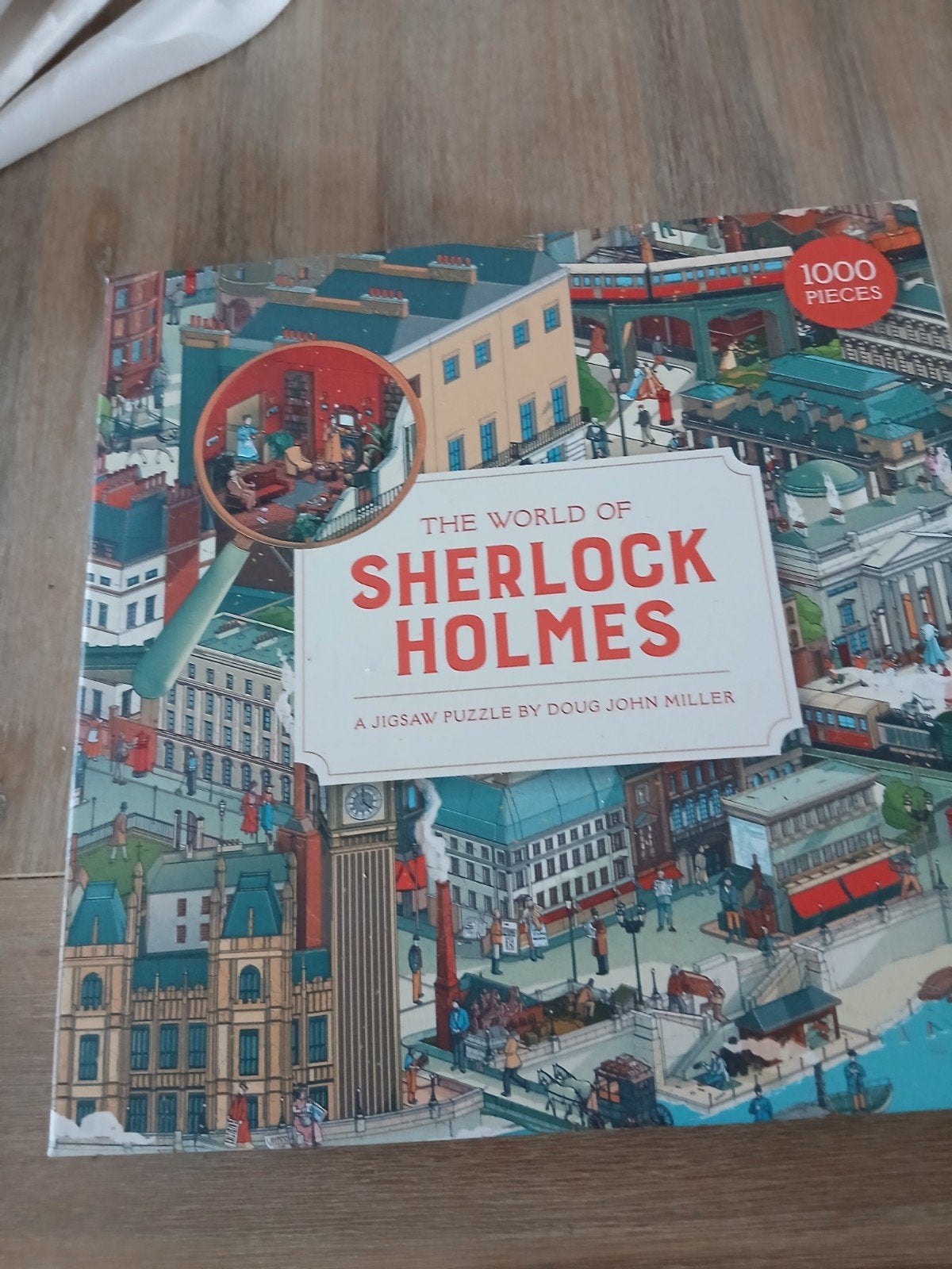 sherlock holmes puzzel 1000 stukjes, Ophalen of Verzenden, 500 t/m 1500 stukjes, Zo goed als nieuw