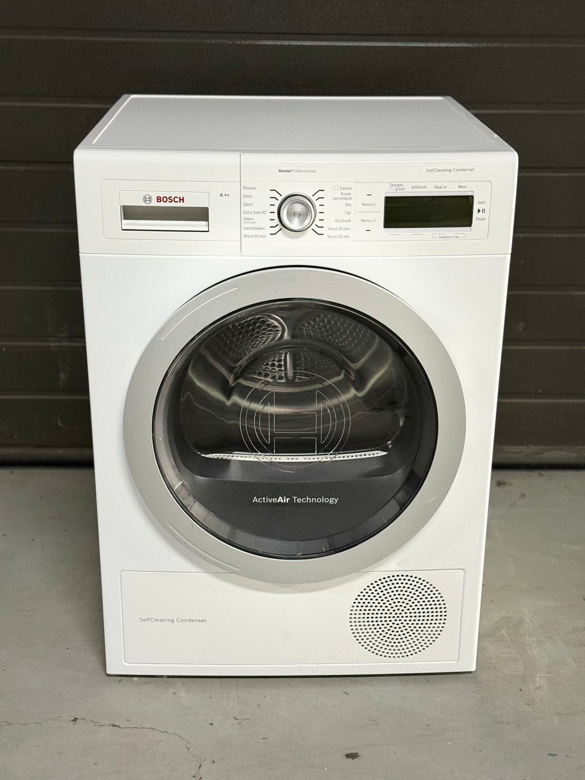 BOSCH HOME PRO 8KG A++ SELFCLEANING WARMTEPOMP DROGER ZGAN!, Minder dan 85 cm, 8 tot 10 kg, Ophalen of Verzenden, Zo goed als nieuw