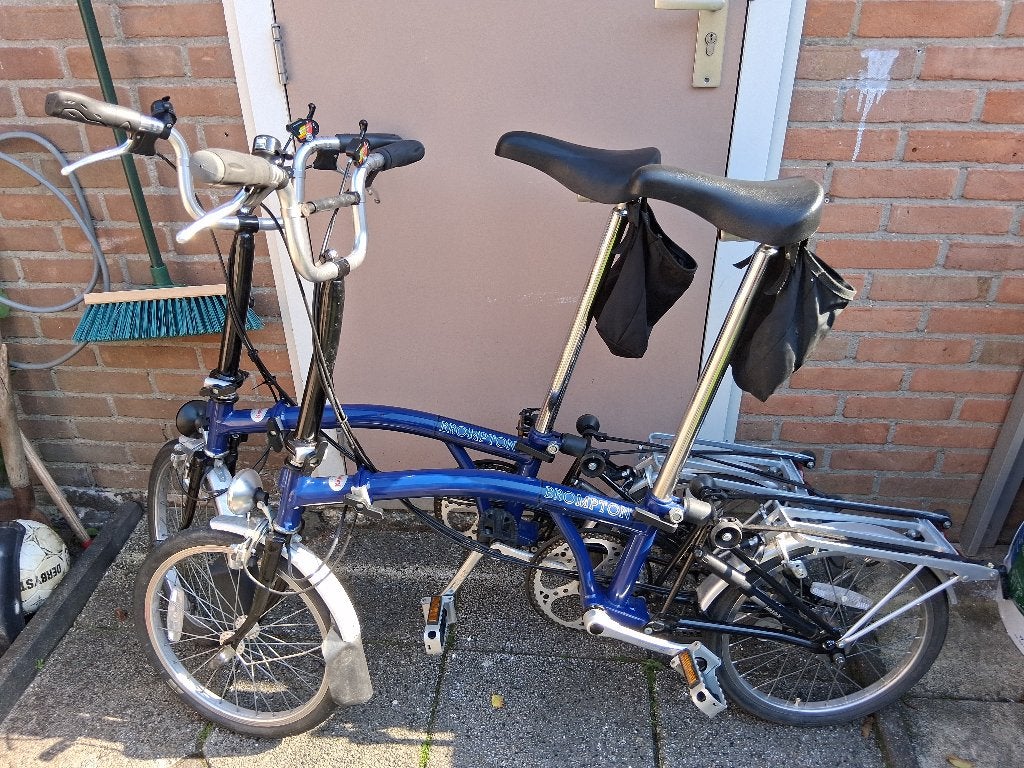 2 Brompton Vouwfietsen 3 versnellingen, Fietsen en Brommers, Fietsen | Vouwfietsen, Ophalen, Brompton, Velgrem, 16 tot 18 inch