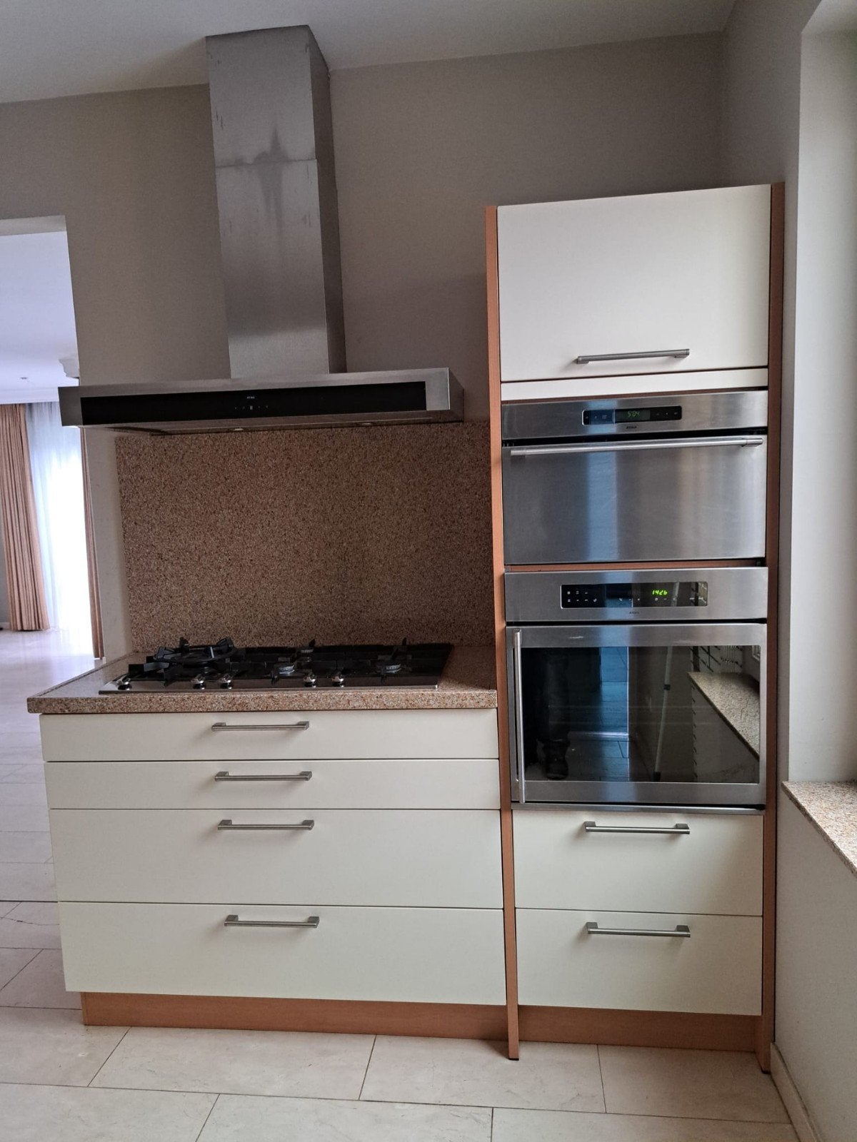 Complete keuken incl. merk-apparatuur, goede staat, Ophalen, Gebruikt, Overige kleuren, Hoekkeuken