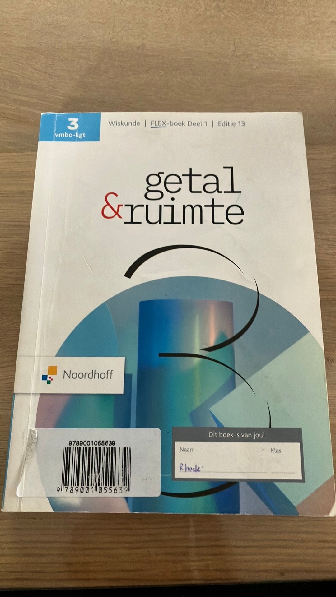 Getal & Ruimte ed 13.0 vmbo-kgt 3 FLEX leerboek deel 1, Boeken, Ophalen of Verzenden, Gelezen