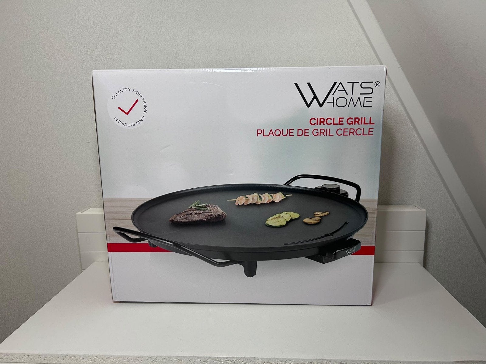 Cirkel grill plaat 40 cm Wats Home - Nieuw in de verpakking, Ophalen of Verzenden, Nieuw