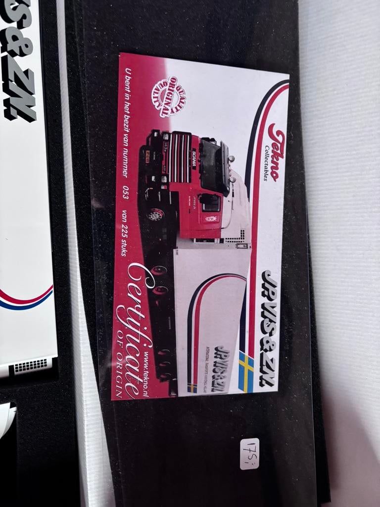 Tekno jp vis scania 143, Ophalen of Verzenden, Nieuw, Bus of Vrachtwagen, Tekno