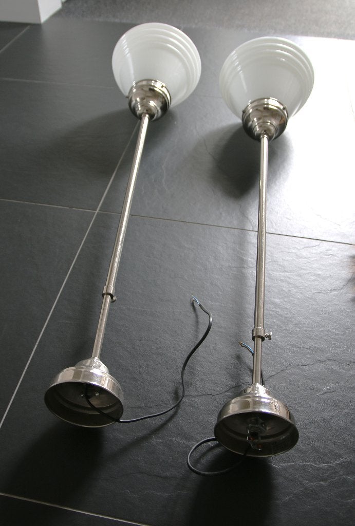 hanglamp art deco, Ophalen, Zo goed als nieuw, Glas