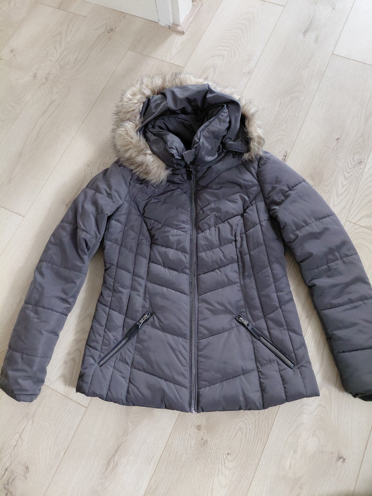 Adventure Line winterjas grijs/groen maat 36, Kleding | Dames, Ophalen of Verzenden, Maat 36 (S), Gedragen, Adventure line