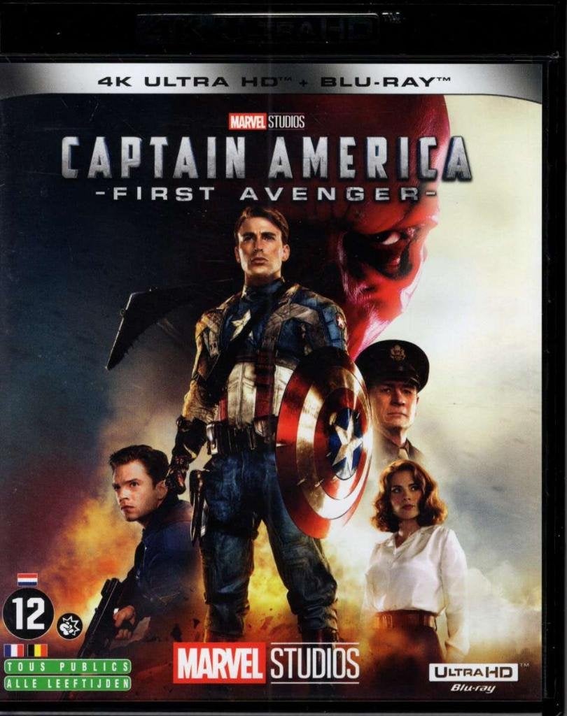 Captain America First Avenger - 4K Ultra HD + Blu-ray - lees, Engels, Verzenden, Actie, Zo goed als nieuw