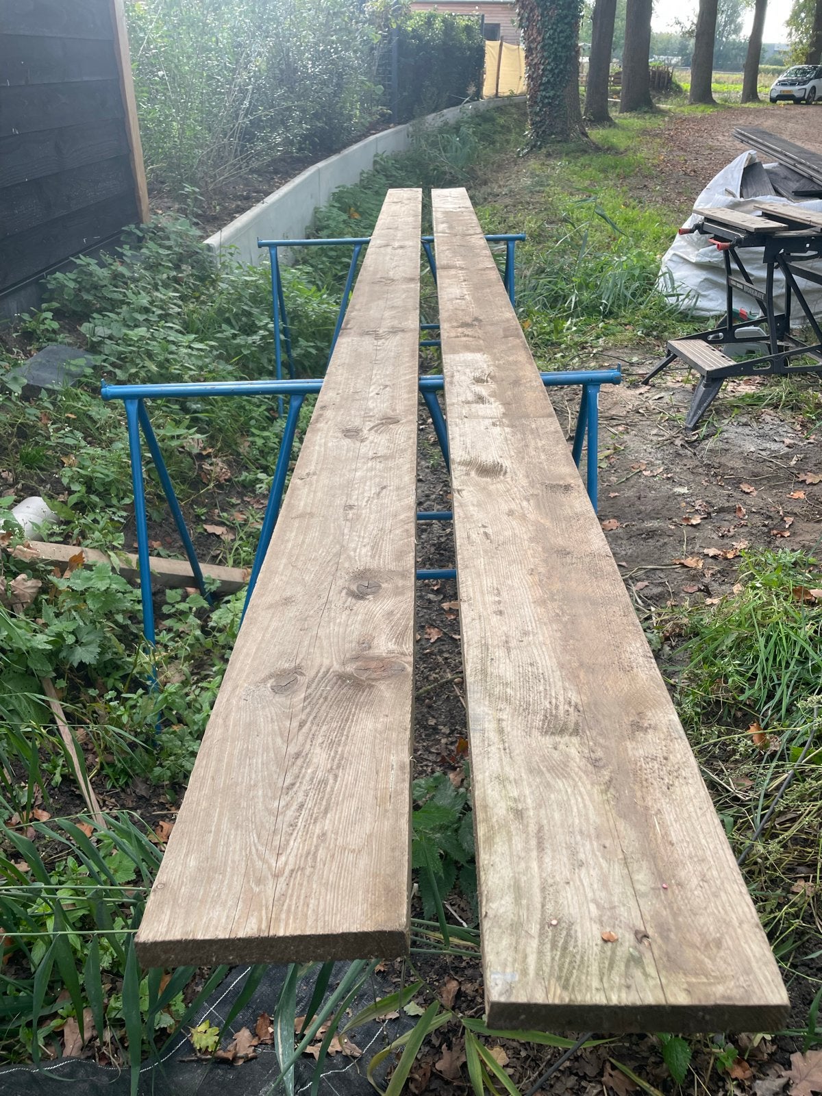 Steigerplanken, Doe-het-zelf en Verbouw, Ophalen, Gebruikt, 25 tot 50 mm, Plank