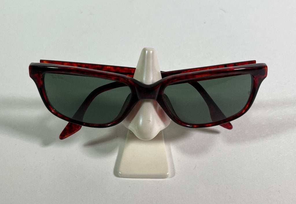 Vintage Ray ban Zonnebril met Schildpadpatroon, B&L glazen, Gebruikt, Zonnebril, Bruin, Ophalen of Verzenden