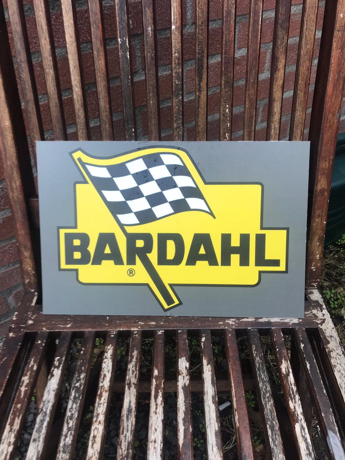 BARDAHL plastic reclamebord, Ophalen of Verzenden, Zo goed als nieuw, Reclamebord