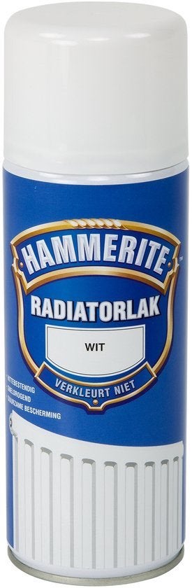 Hammerite - Radiatorlak (Spray) - Wit - 400 Ml, ., Nieuw, Ophalen of Verzenden, ,