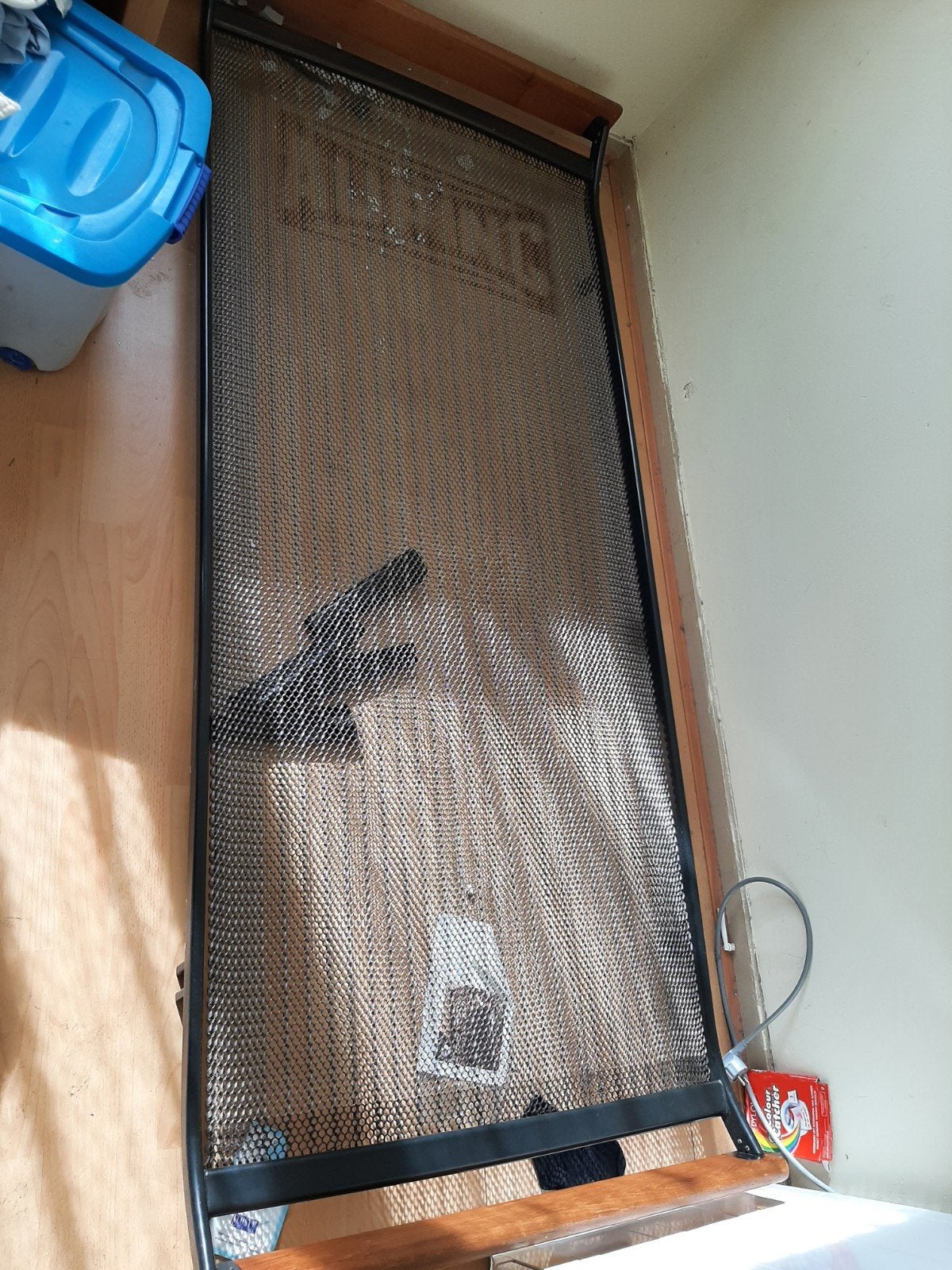 Auping Cleopatra bed 190 x 80 cm, Ophalen, Gebruikt, Eenpersoons, Zwart