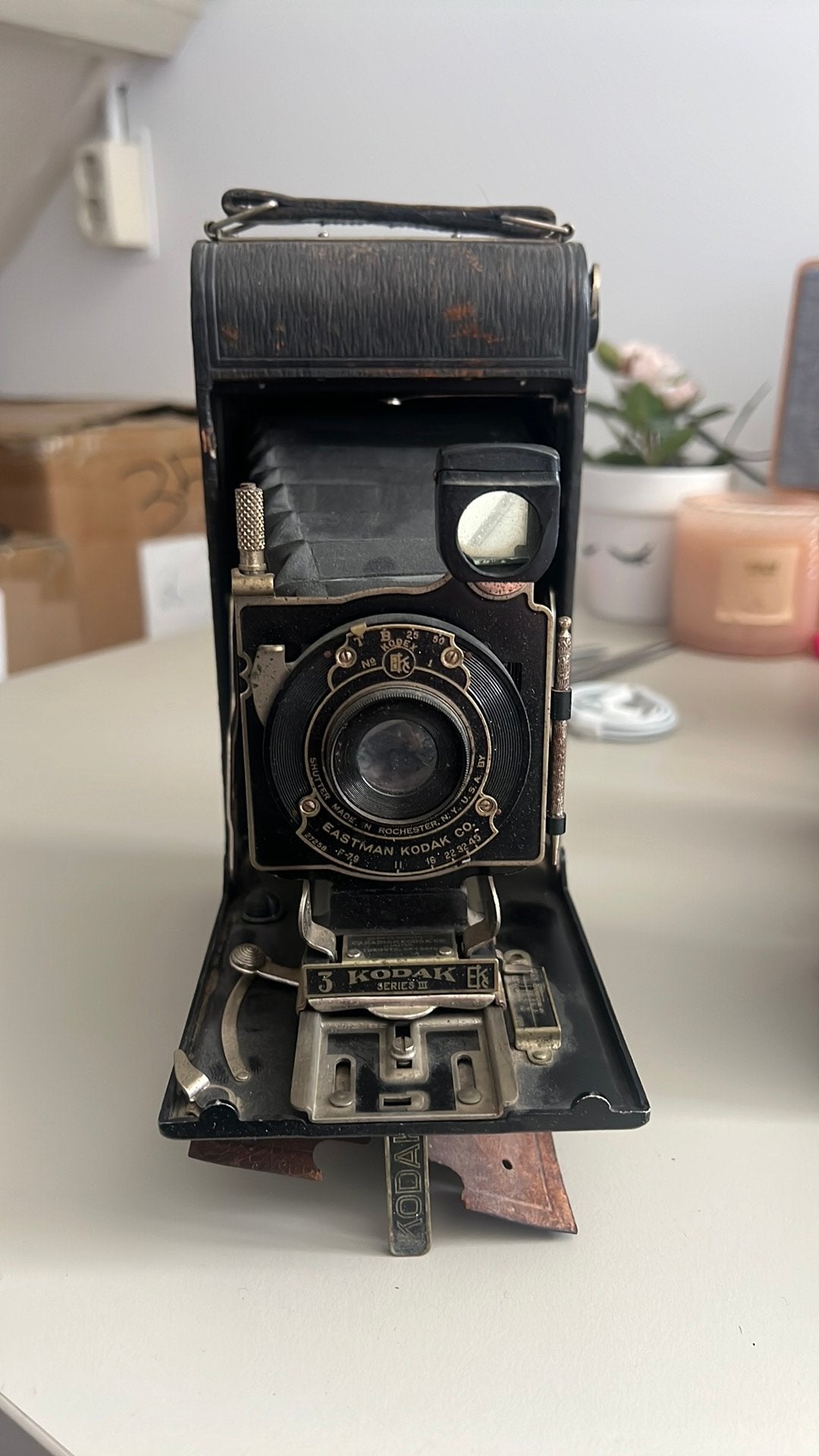 Vintage Kodak Series 3 Camera - Klassieke Fotografie, Ophalen of Verzenden, Gebruikt, Compact, Kodak