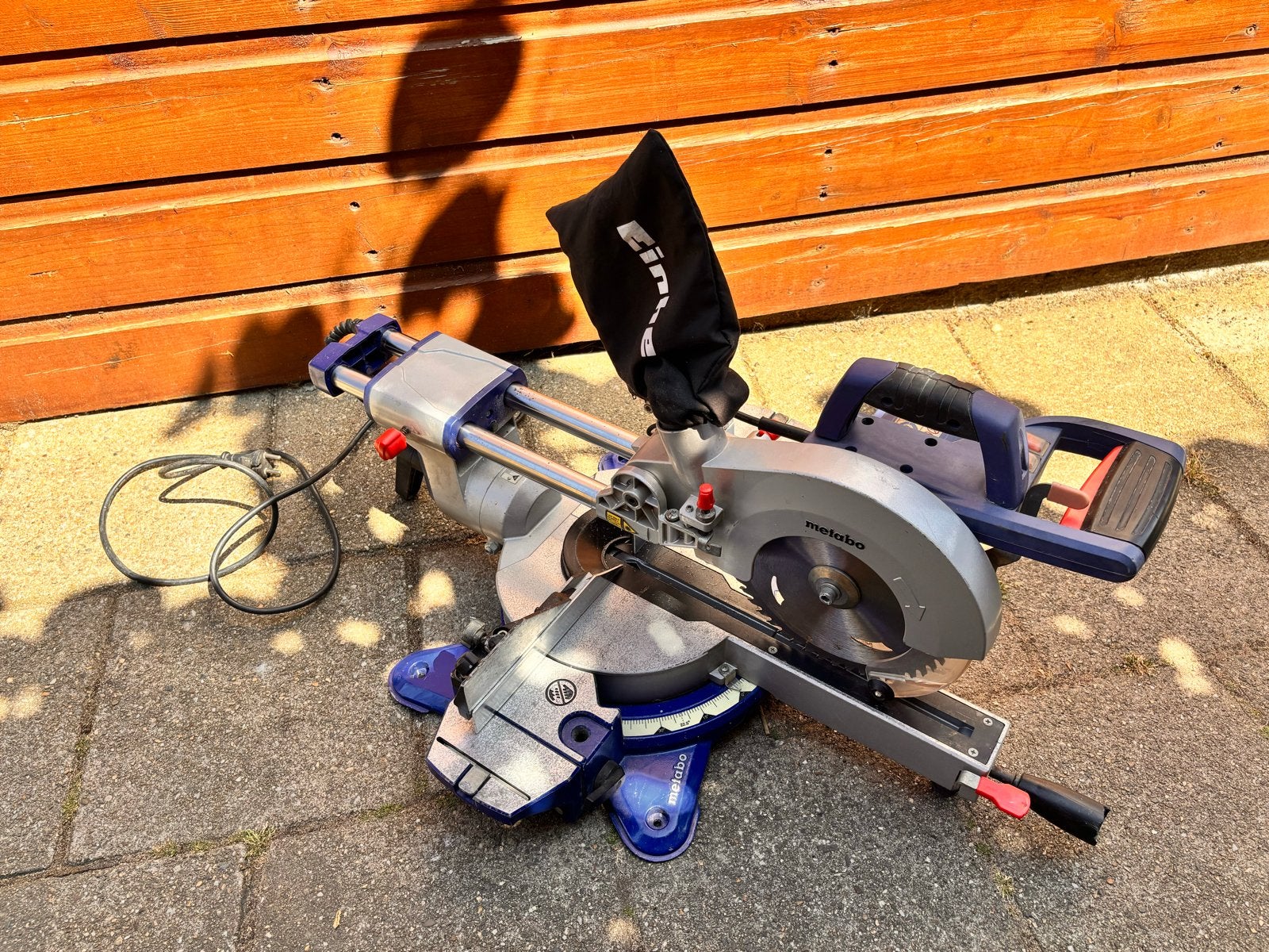 Metabo Afkortzaag - KGS 216 M, Doe-het-zelf en Verbouw, Gereedschap | Zaagmachines, Gebruikt, Afkortzaag, 600 tot 1200 watt, 70 mm of meer