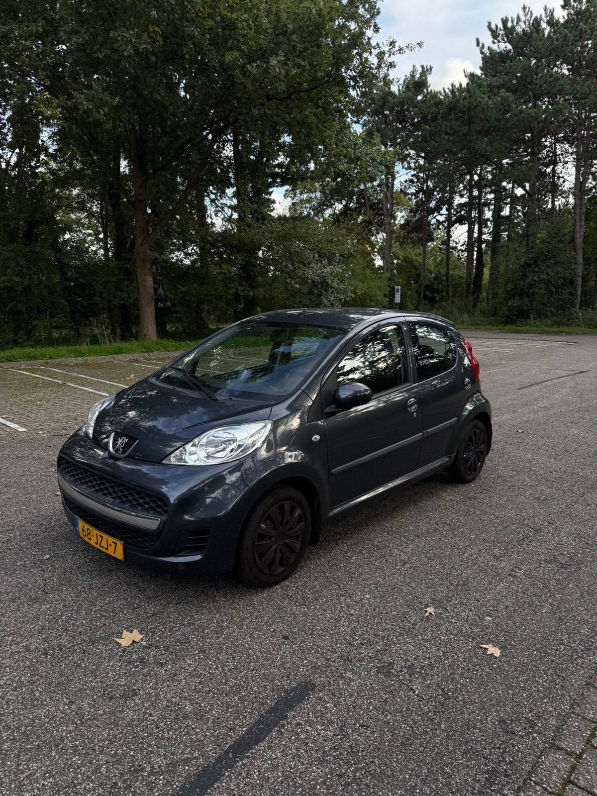 Peugeot 107 1.0 12V 5DR 2-TRONIC 2009 Grijs Automaat, Auto's, 4 stoelen, 68 pk, Origineel Nederlands, Particulier