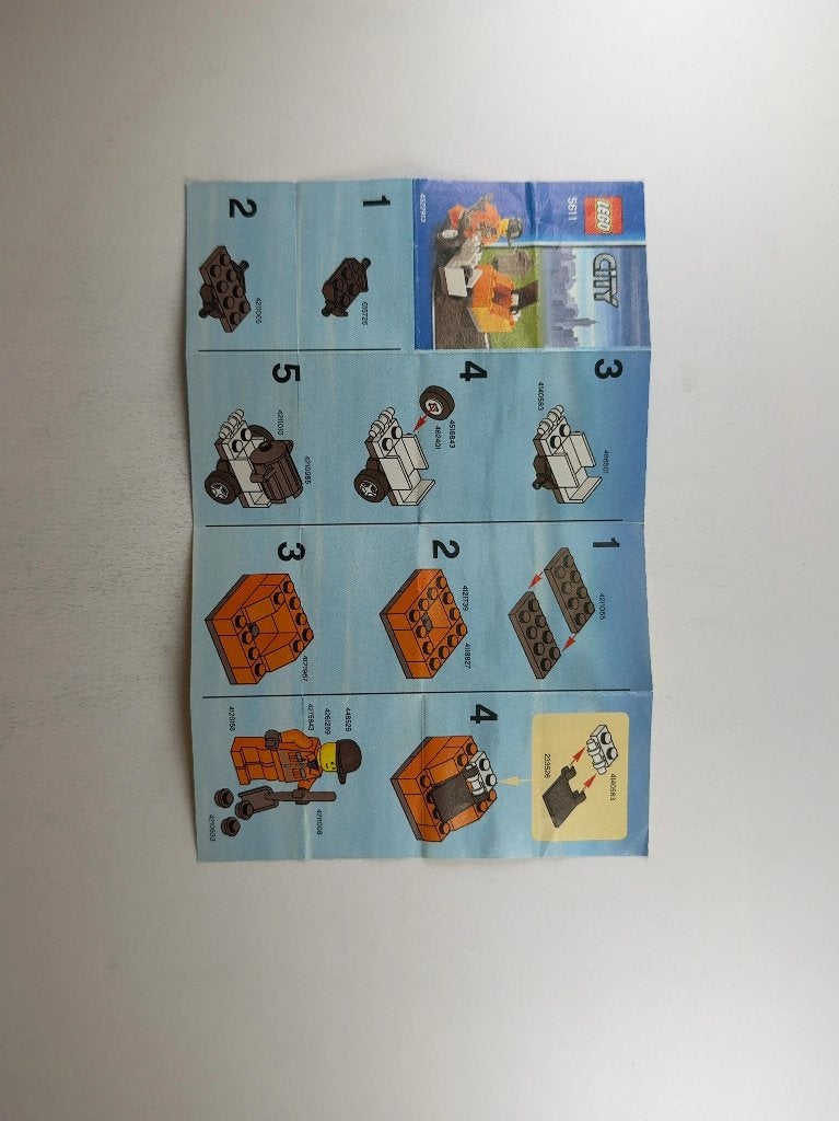 LEGO City 5611 (Instructions) for Set 5611 Public Works, Lego, Overige typen, Ophalen of Verzenden, City