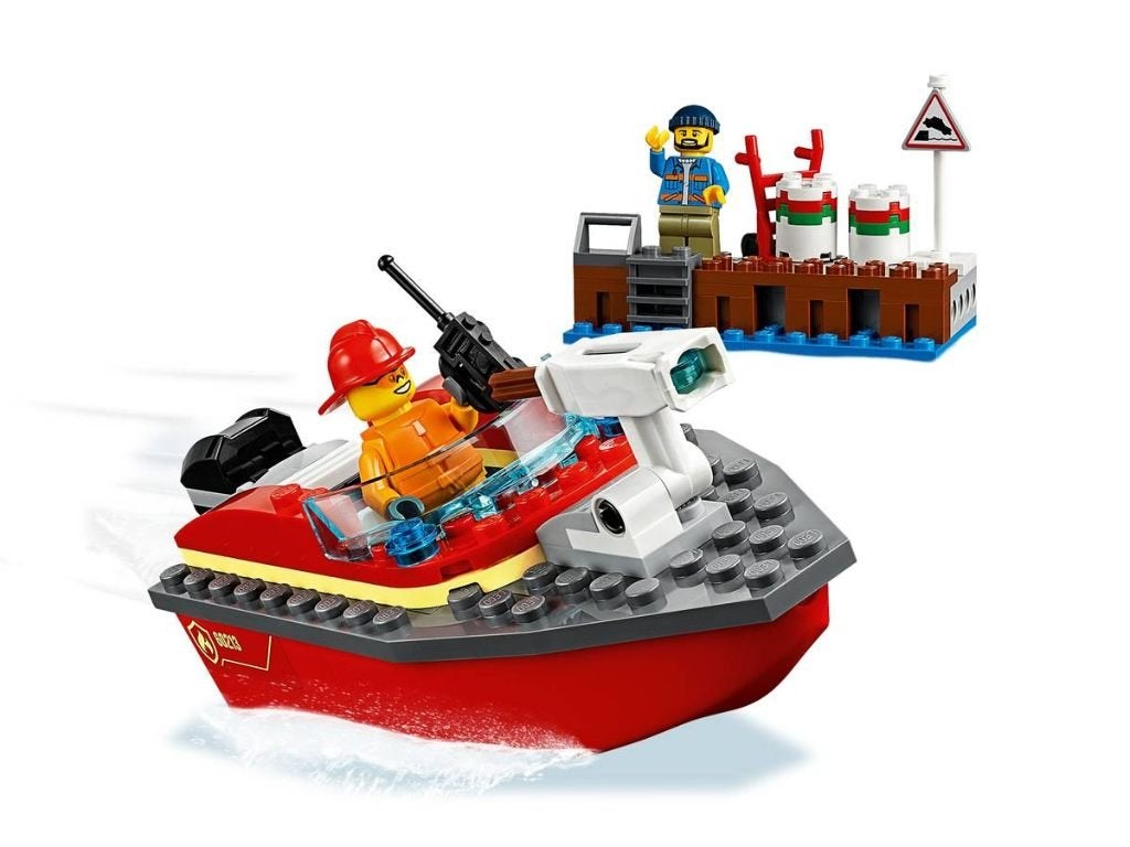 Mooie set Lego Brand aan de kade 60213, Ophalen, City, Lego, Complete set
