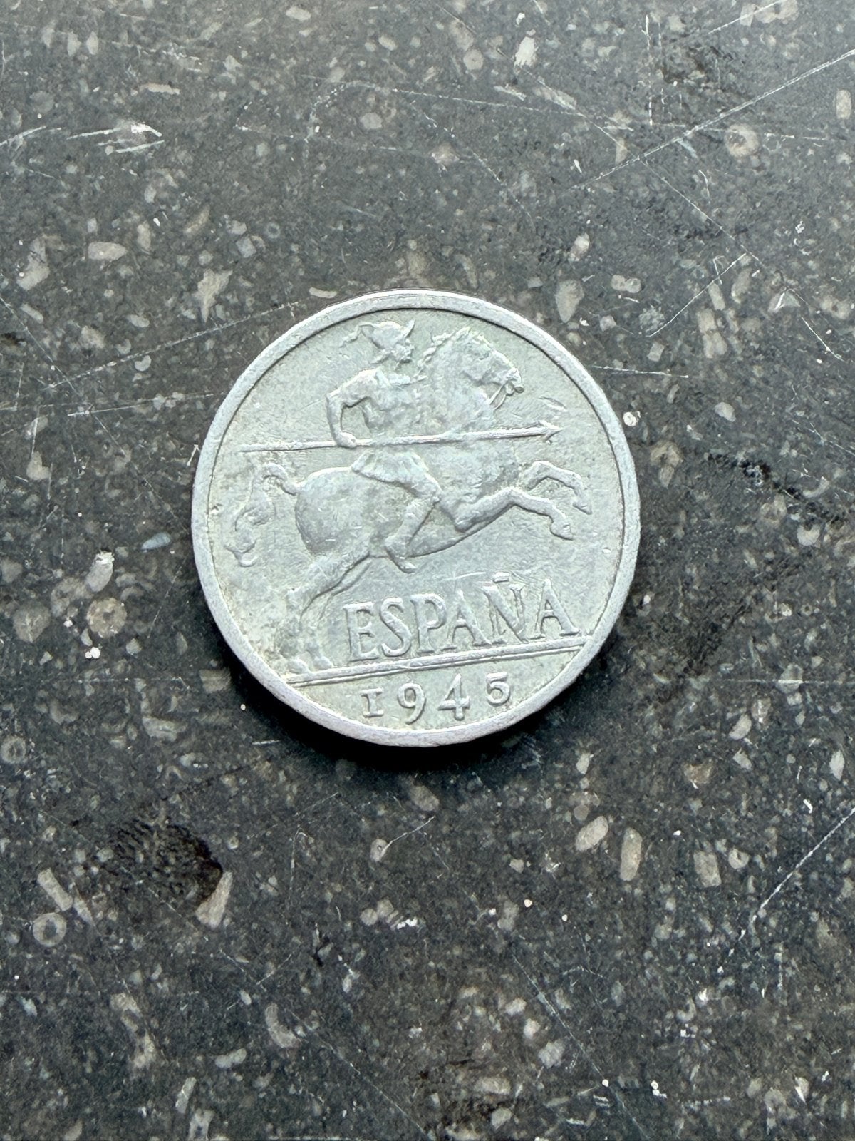 Zeldzame Spaanse munt, 10 Centimos 1945, Ophalen of Verzenden, Overige landen, Losse munt