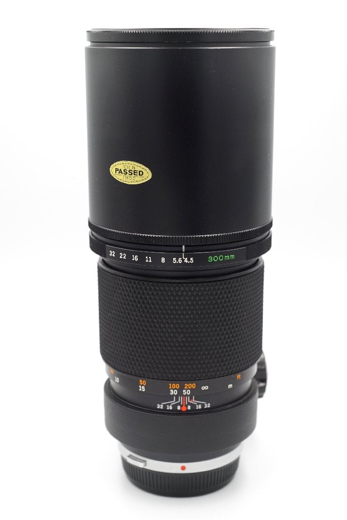 Olympus Zuiko Auto-T 300mm f4.5, Ophalen, Statiefgondel, Olympus, Telelens