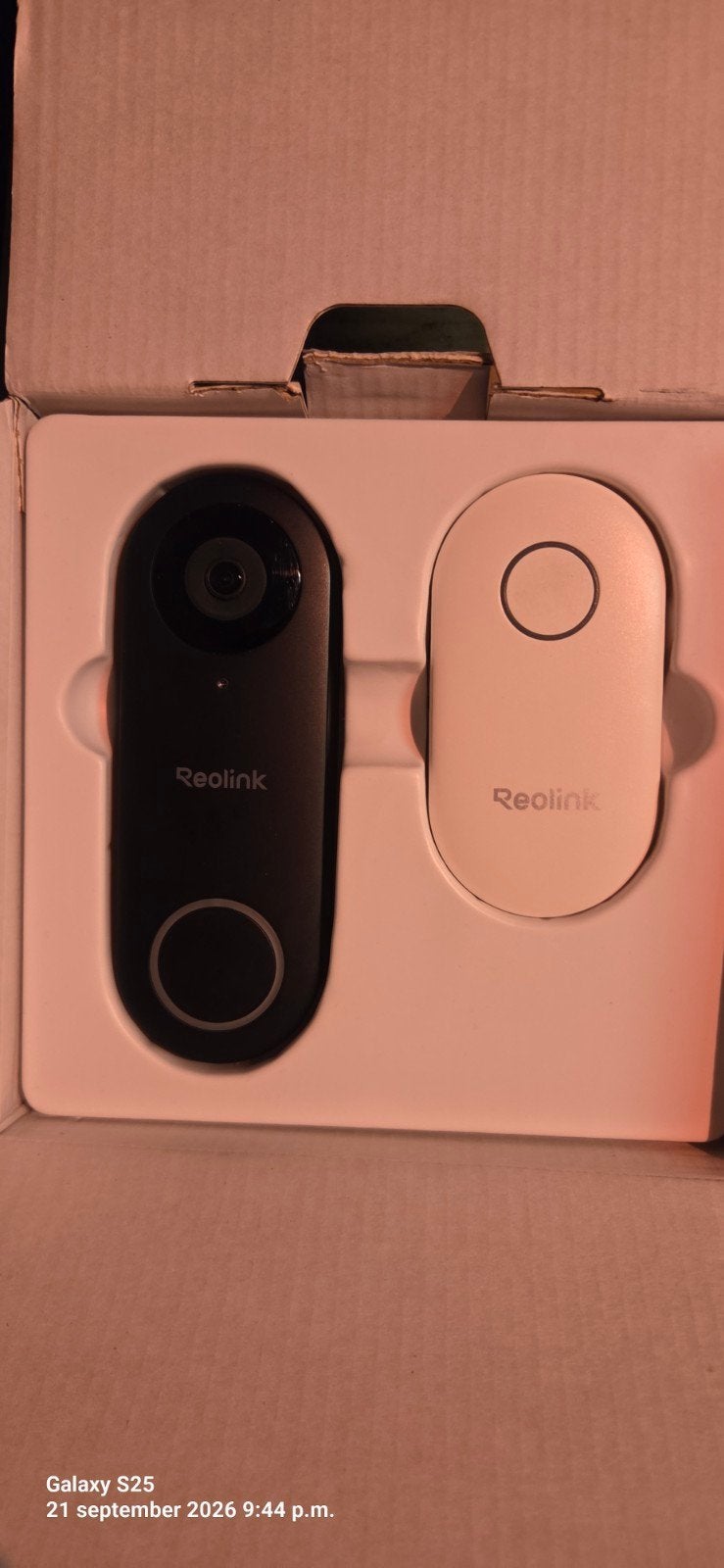 Reolink Video Deurbel WiFi D340W - Gebruikt, Ophalen of Verzenden, Ingebouwde camera, Gebruikt, Bedraad