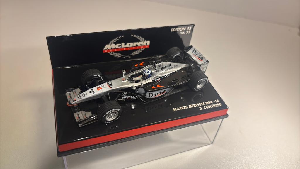F1 McLaren mercedes mp4/16 d.colthard mminichamps 1.43