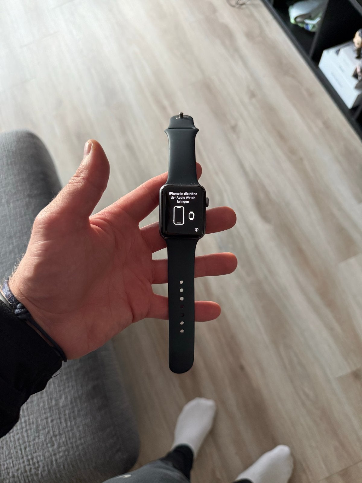 Apple Watch Series 3 Nike+ 42mm Space Gray, Gebruikt, Hartslag, Zwart, IOS